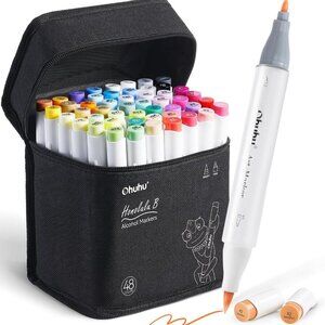 Alcohol Markers Brush Tip -Double Tipped Art Marker Set for Artist Adults Colori